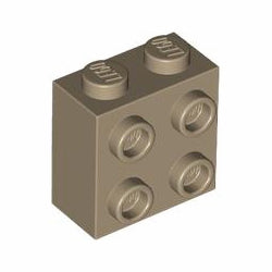 22885-138ブロック1×2×1-2/3片側面にスタッド有ダークタン