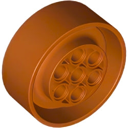 68327-038テクニックホイール長径41ミリ×幅15ミリダークオレンジ