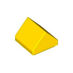 35464-024スロープ45度1×1両側傾斜　イエロー