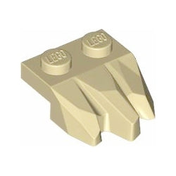 27261-005プレート2×2牙3個付ロックフィンガータン