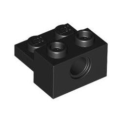 73109-026テクニックブロック1×2ペグ穴1個-プレート1×2付ブラック