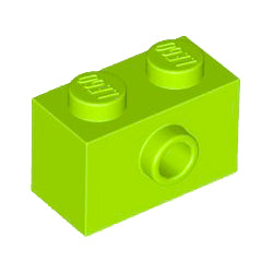 86876-119ブロック1×2片側面に1スタッド有ライム