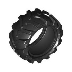 7616-026トラクタータイヤ長径43ミリ×幅22ミリブラック