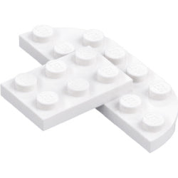 7797-001プレート4×6×2/3コーナー丸1/2楕円ホワイト