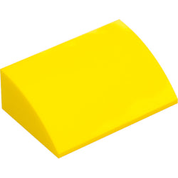 7652-024曲面スロープ4×6×1-2/イエロー
