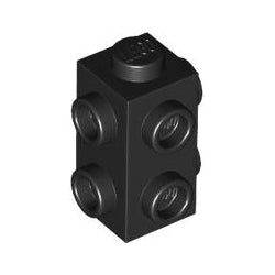 7729-026ブロック1×1×1 2/3-1方向スタッド有ブラック