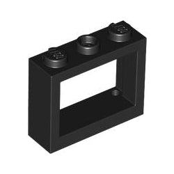6798-026窓枠1×3×2ブラック