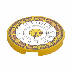 67095pb085タイル3×3丸(時計)パールゴールド