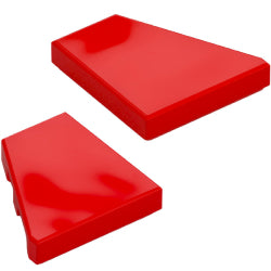 7828-7829-021特殊タイル1×2ウェッジ(左右セット)レッド