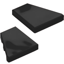 7828-7829-026特殊タイル1×2ウェッジ(左右セット)ブラック