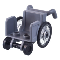 80440c01-199車いす(肘掛け付き)ダークブルーイッシュグレイ