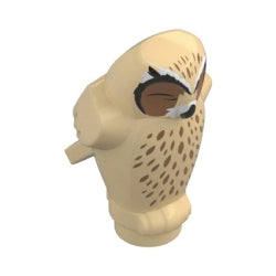 92084pb05フクロウ(片目閉眼)タン